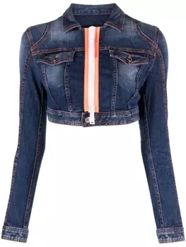 Dsquared2 укороченная джинсовая куртка, синий