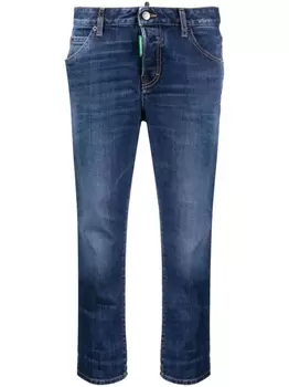 Dsquared2 укороченные джинсы, синий