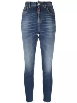 Dsquared2 укороченные джинсы скинни, синий