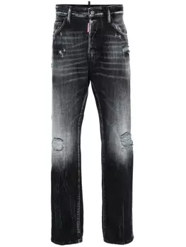 Dsquared2 узкие джинсы с прорезями, черный