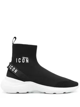 DSQUARED2 высокие кроссовки Icon Fly, черный