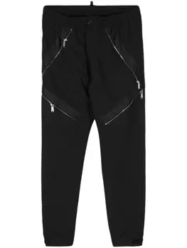 Dsquared2 зауженные брюки с молниями, черный