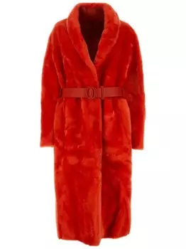 Дубленка Jil Sander, красный