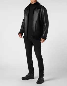 Дубленка Skull&Bones Philipp Plein, черный