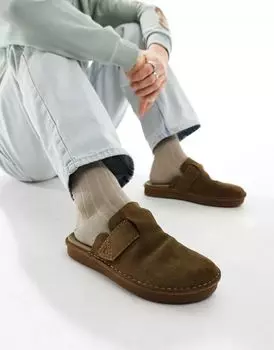 дубовые замшевые туфли Clarks Litton