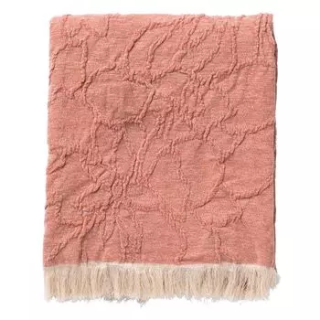 Dutch Decor FLORINE - Одеяло с узором 140х180 см - Приглушенная глина - розовый