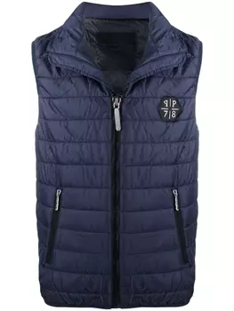 Дутый жилет Philipp Plein, синий