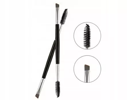 ДВУСТОРОННЯЯ УГЛОВАЯ ЩЕТКА - ХНА ДЛЯ БРОВЕЙ спираль Prima Beauty
