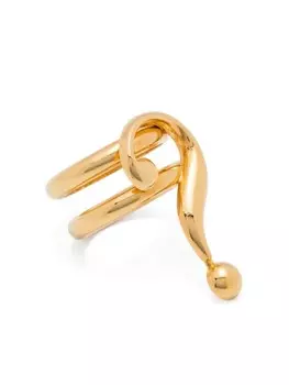 Двойное кольцо Moschino, золотой
