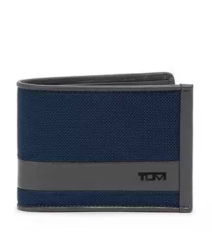 Двойной кошелек Tumi в бумажнике, синий