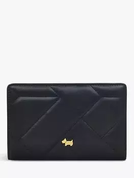 Двойной кожаный кошелек Radley Mill Bay Geo Quilt, черный