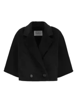 Двубортная куртка MAX MARA, черный