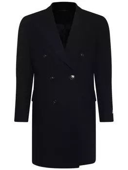 Двубортное пальто Canali, черный