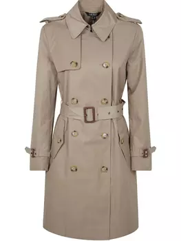 Двубортное пальто Lauren Ralph Lauren, нейтральный цвет