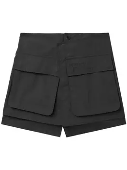 Двубортные шорты izzue, серый