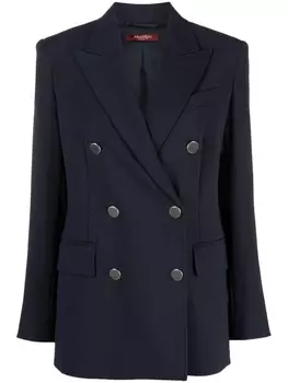 Двубортный блейзер 'S Max Mara, синий