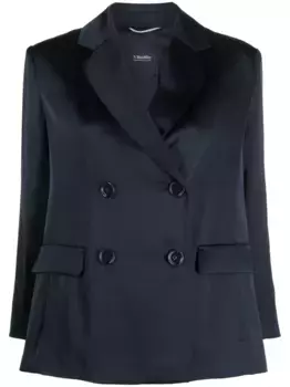 Двубортный блейзер 'S Max Mara, синий