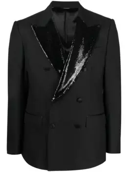 Двубортный пиджак DOLCE & GABBANA, черный