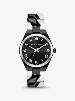 Двухцветные часы Lennox Michael Kors, черный