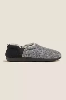 Двухцветные тапочки Marks & Spencer, черный