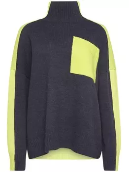 Двухцветный свитер JW Anderson, синий