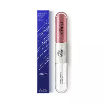 Двухфазная жидкая помада 153 move&mauve, 6 мл Kiko Milano Unlimited double touch, цвет 153 move&mauve