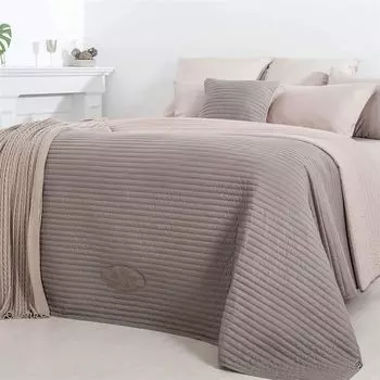 Двустороннее покрывало Royal Ambience 220x240 светло-тауп/белый Sei Design Heimtextilien