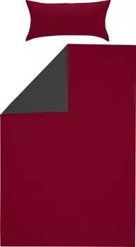 Двустороннее постельное белье Erwin Mller 206502 2-teilig, 135x1x200 см цвет weinrot-anthrazit