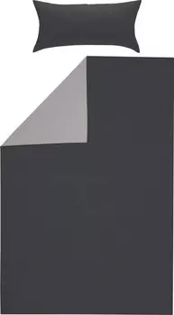 Двустороннее постельное белье Erwin Mller 206502 2-teilig, 135x1x200 см цвет anthrazit-silber