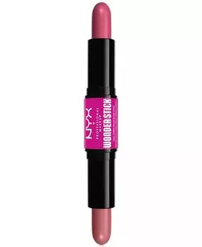 Двусторонние кремовые румяна Wonder Stick Nyx Professional Makeup, цвет Coral N Deep Peach