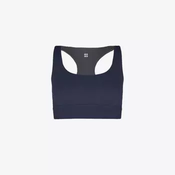 Двусторонний бюстгальтер для йоги Super Soft из эластичного джерси Sweaty Betty, серый