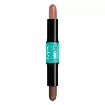 Двусторонний корректор для лица и хайлайтер Wonder Stick № 03, светлый, средний, Nyx Professional Makeup