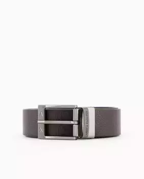 Двусторонний кожаный мужской ремень Armani Exchange, черный