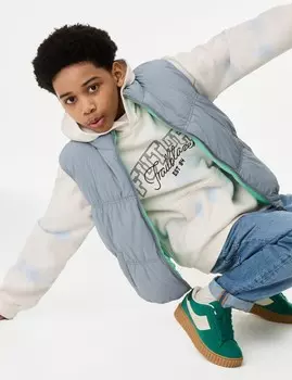 Двусторонний жилет Marks & Spencer, синий