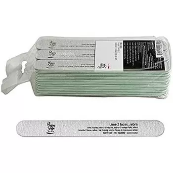 Двусторонняя пилочка для ногтей Lime Zebra, 30 шт., Peggy Sage