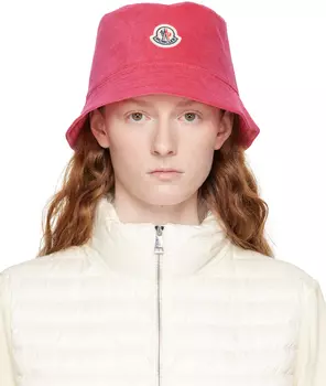 Двусторонняя розовая панама Moncler