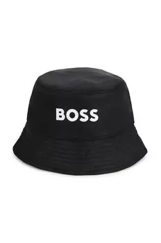 Двусторонняя шапка для мальчиков и девочек. Boss, черный