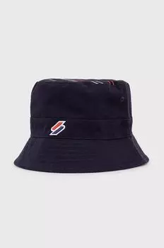 Двусторонняя шляпа Superdry, темно-синий