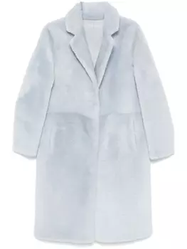 Двусторонняя шуба Yves Salomon, синий