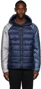 Двусторонняя темно-синяя пуховая куртка Legacy Canada Goose