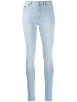 Джеггинсы Original с завышенной талией Philipp Plein, синий
