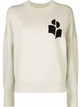 Джемпер Atlee свободного кроя MARANT TOILE, серый