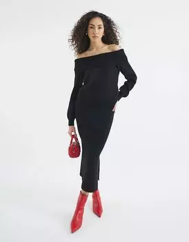Джемпер бардо черного цвета River Island