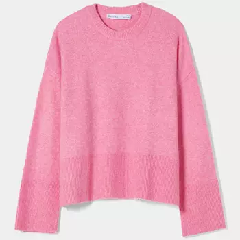 Джемпер Bershka Oversize, розовый
