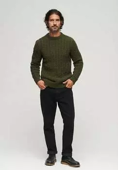 Джемпер CABLE CREW NECK Superdry, хаки