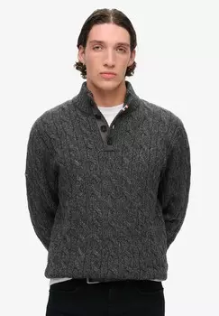 Джемпер CABLE Superdry, черный