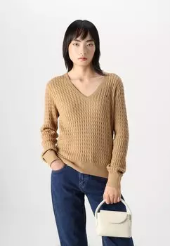 Джемпер CABLE Tommy Hilfiger, бежевый