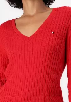 Джемпер CABLE Tommy Hilfiger, красный