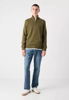 Джемпер CASUAL HALFZIP GANT, оливковый