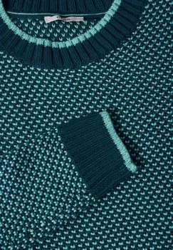 Джемпер CECIL GEMUSTERTER STRICKPULLOVER Cecil, бирюзовый
